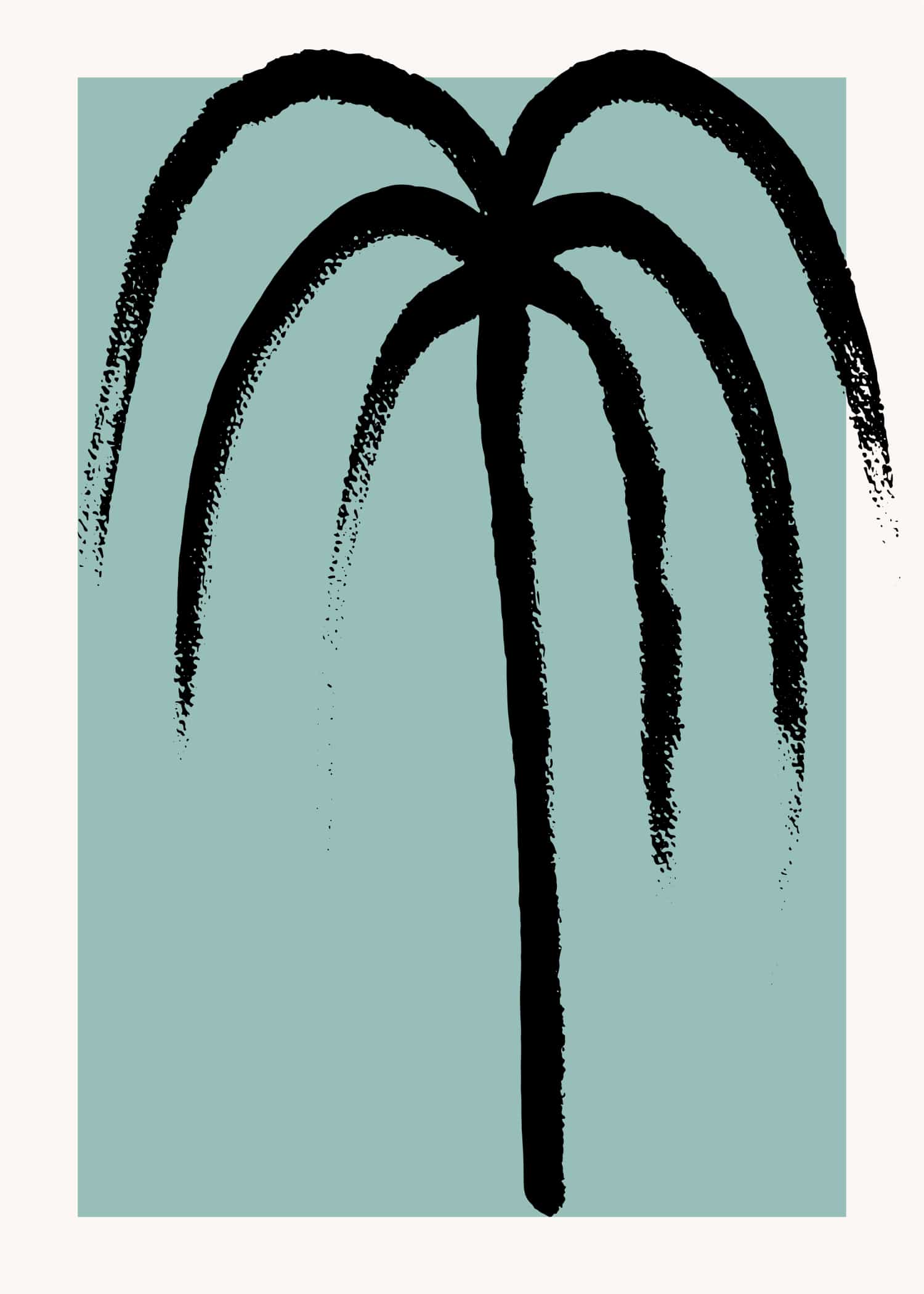 Palm Tree Drawing poster