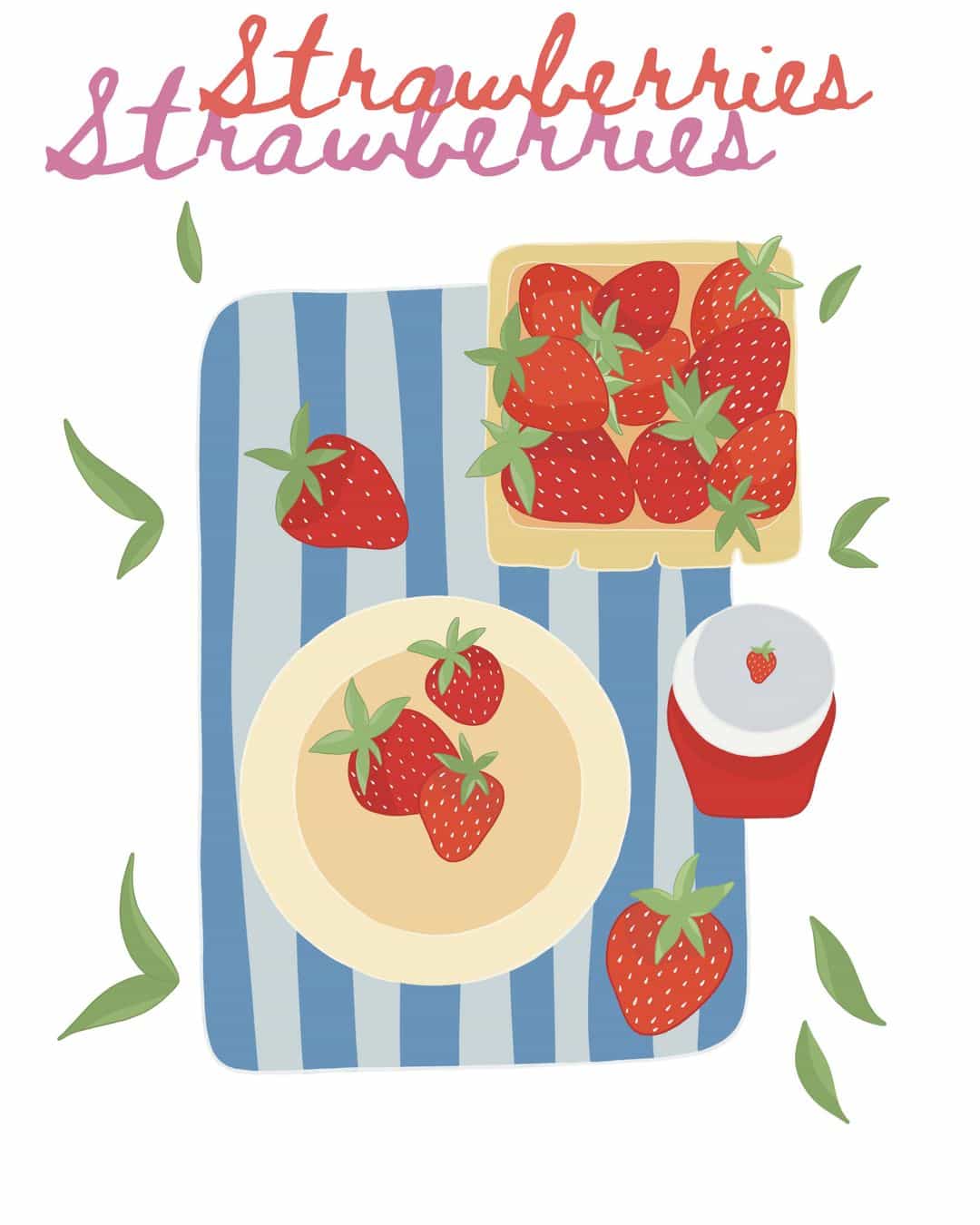 Strawberries poster