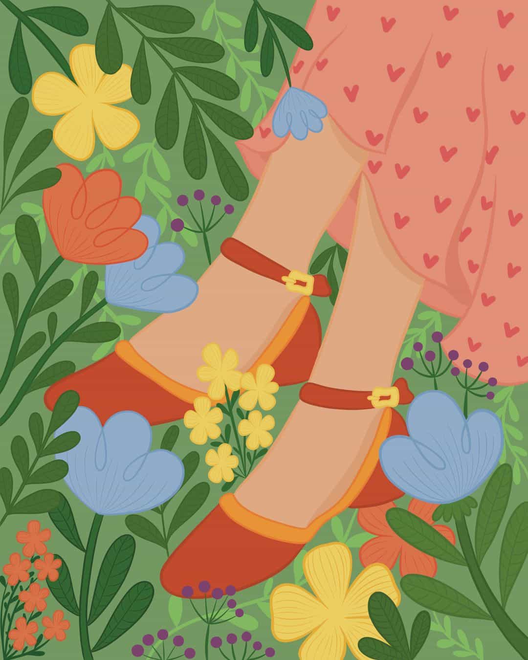 Summer shoes poster