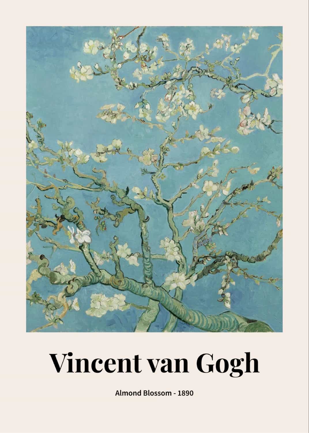 Kwiat migdałowca Vincenta van Gogha plakat