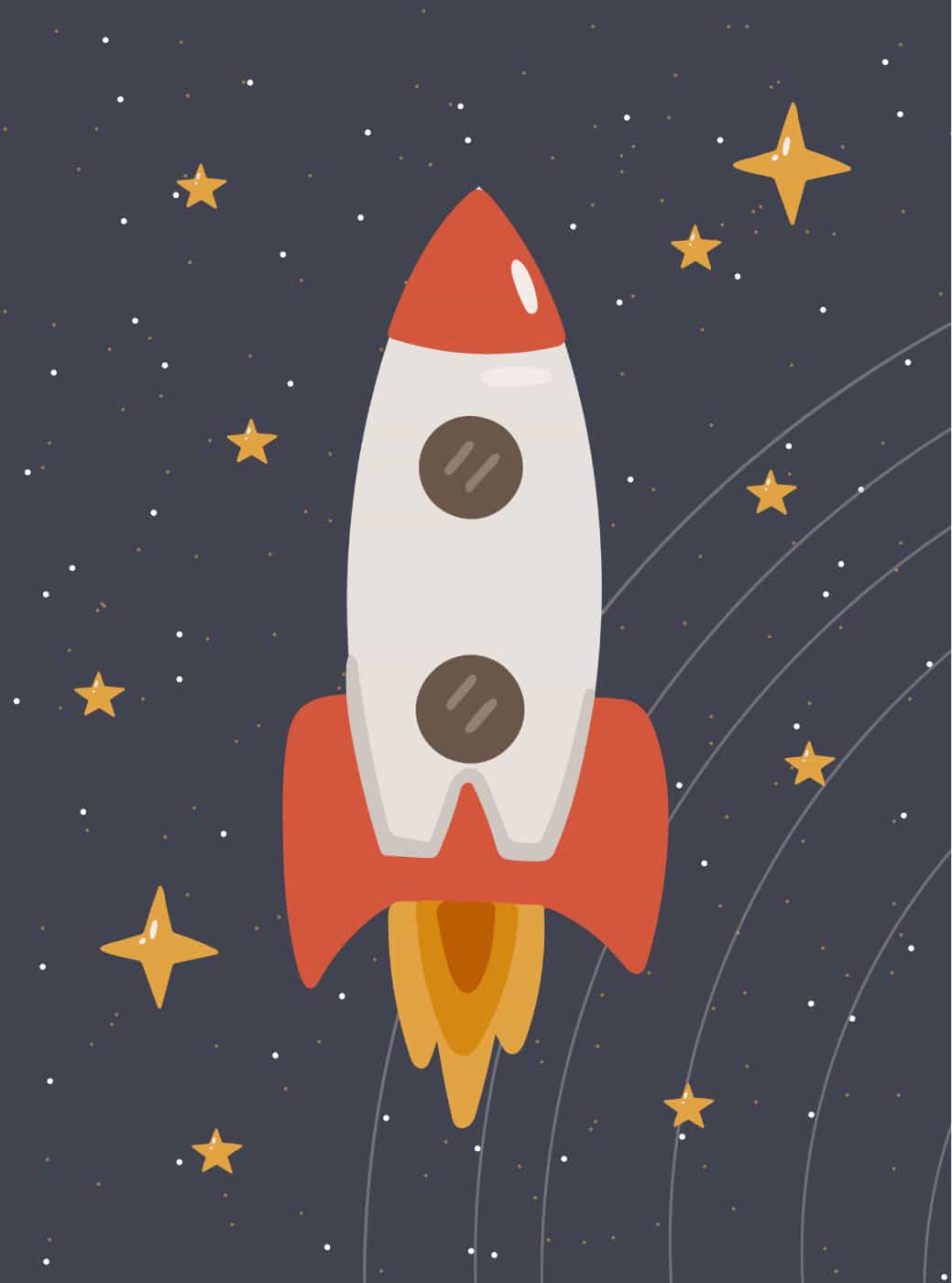 Solar System - Rocket poster