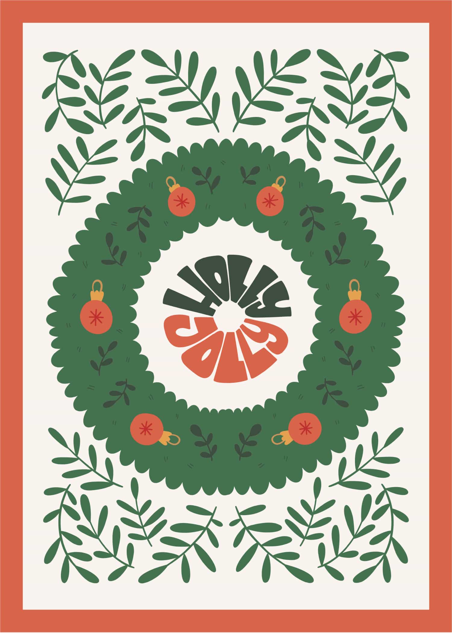 Wianek Holly Jolly plakat