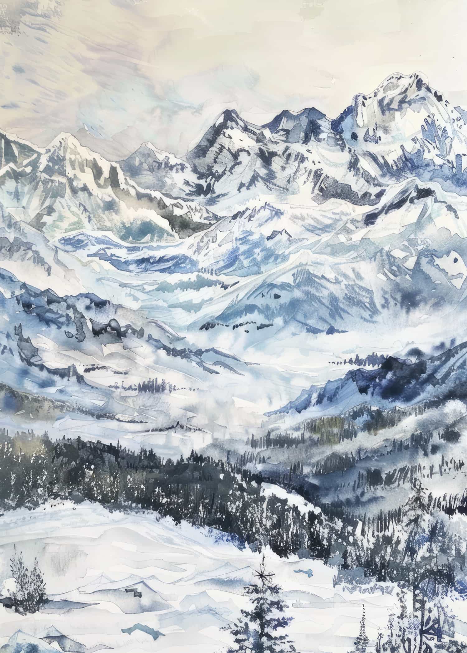 Painting of a Mountain poster