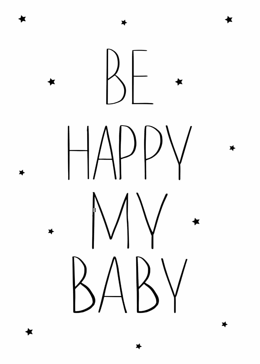 Be Happy My Baby plakat