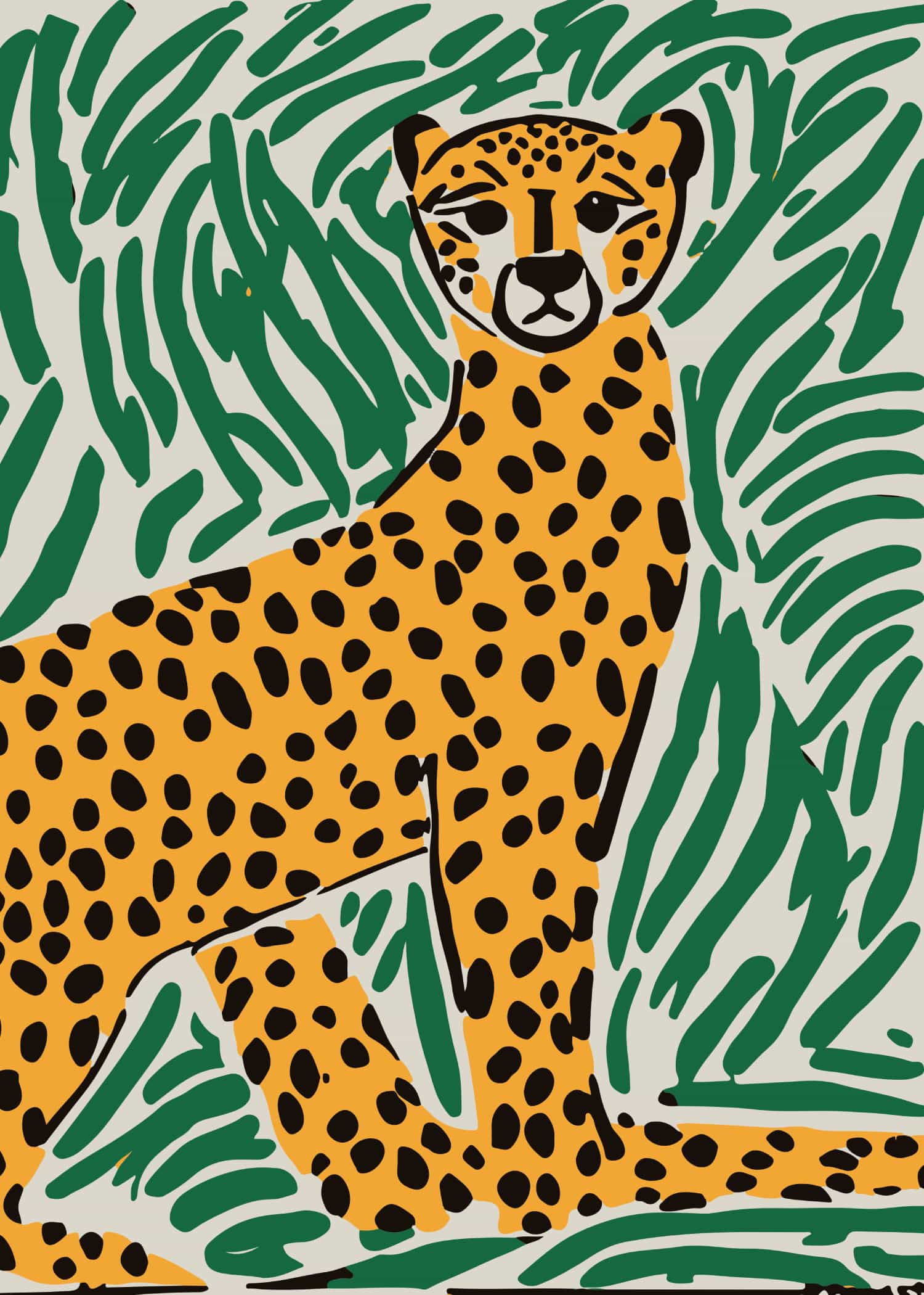 Cheetah in the Tropics poster