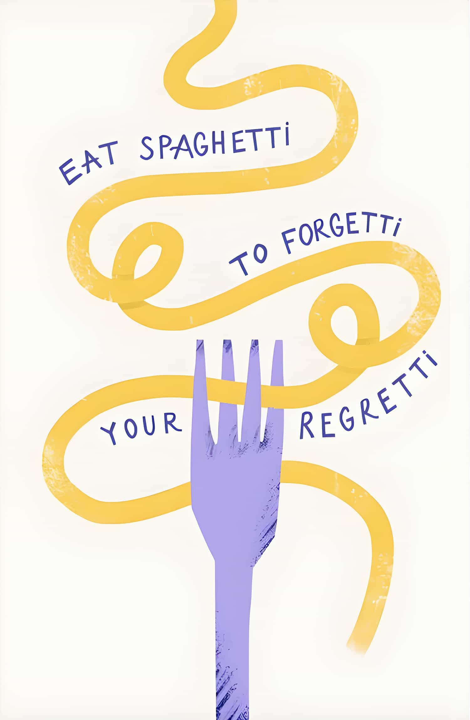 Jedz spaghetti plakat