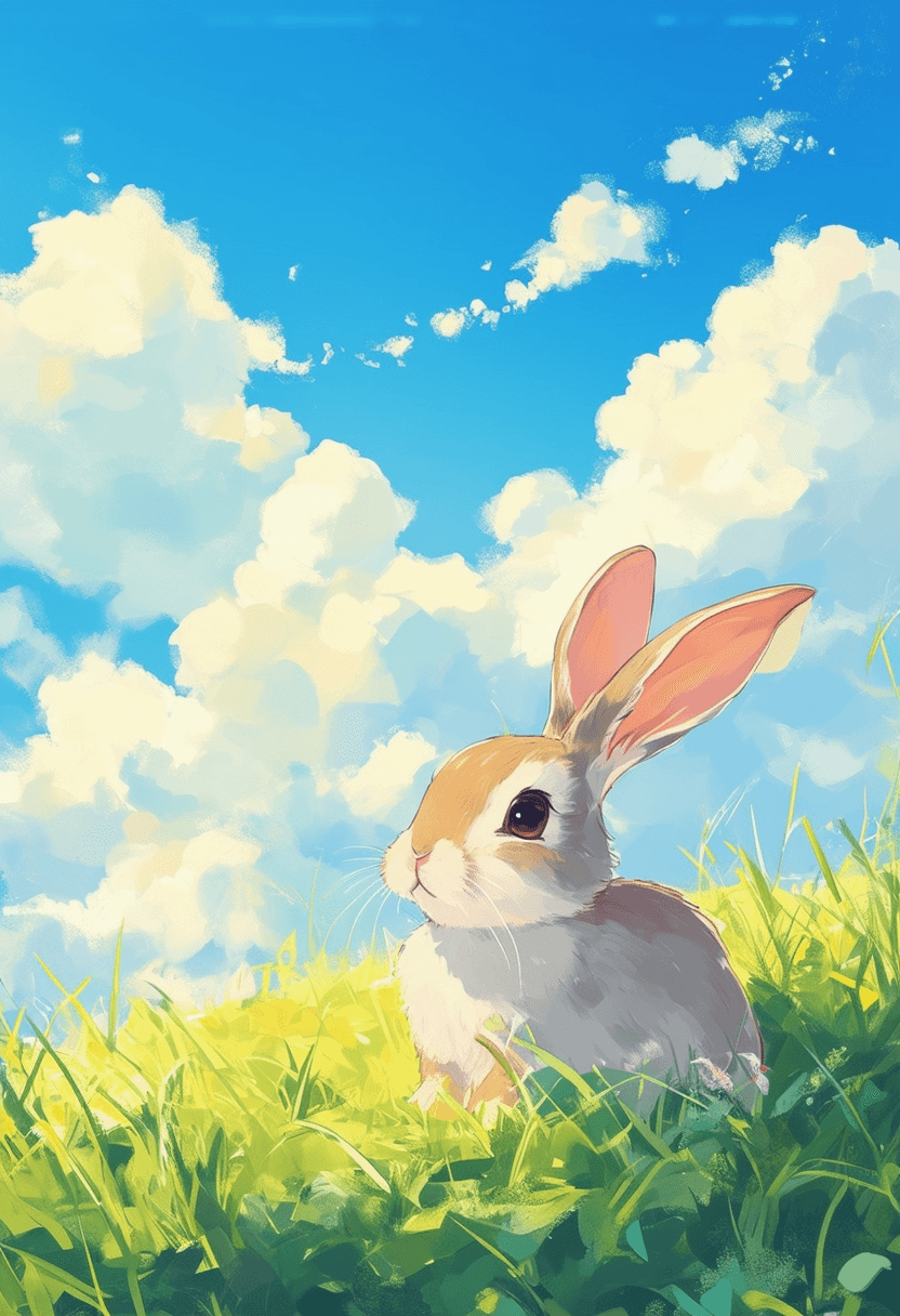 Ghibli Rabbit Day poster
