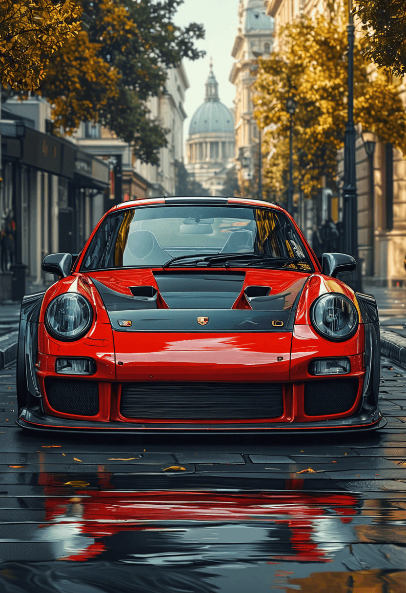 Porsche 911 GTR Front poster