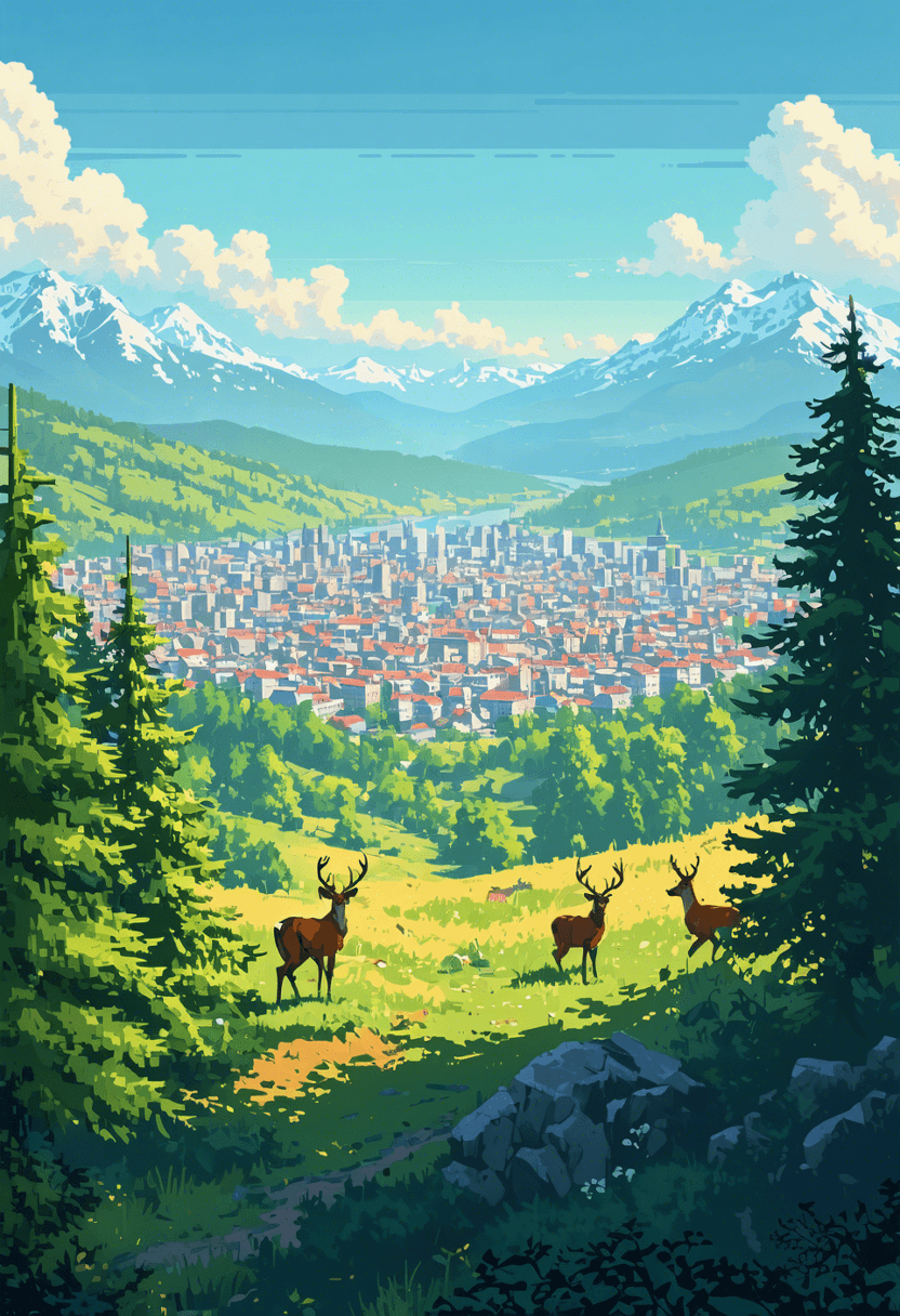 City and Forest View poster