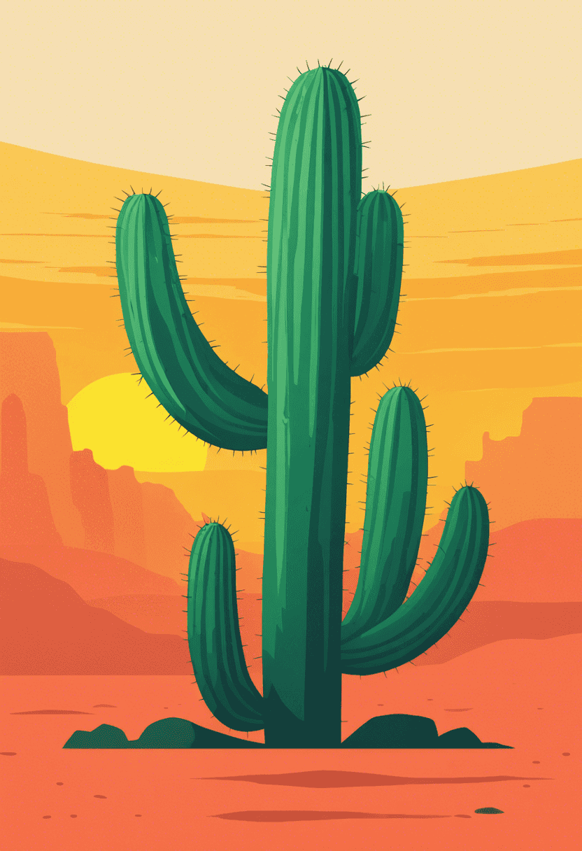 Cactus Vector poster