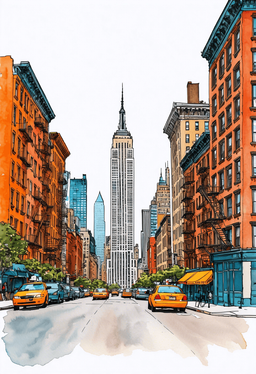New York Sketch poster