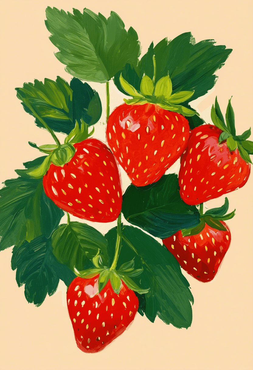 Strawberries poster