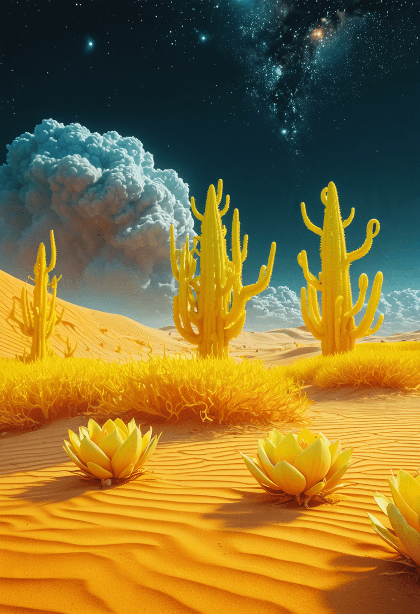 Surreal Alien Desert poster