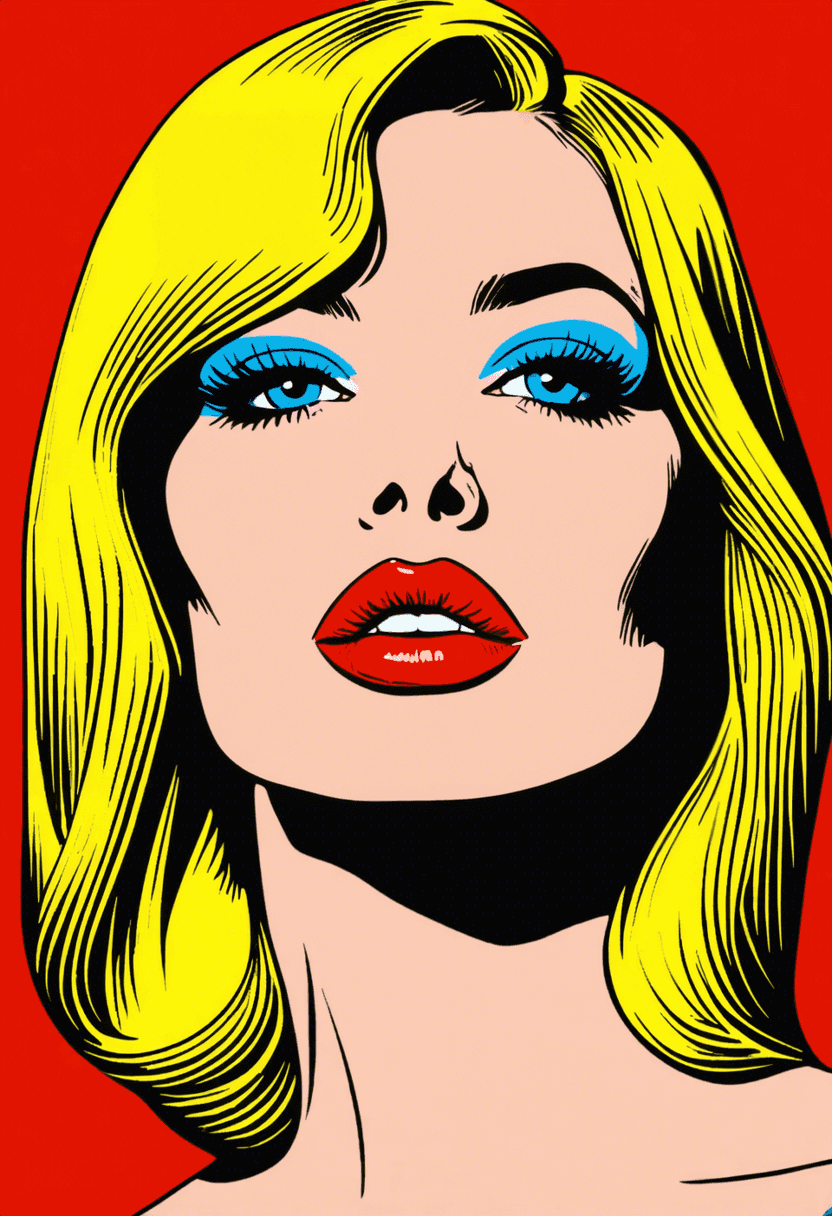 Pop Art Woman Portrait poster