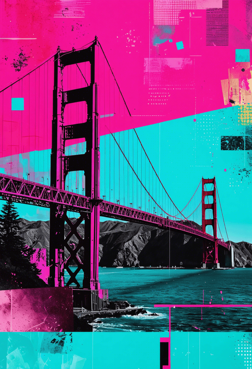Golden Gate Neo-Impressionism poster