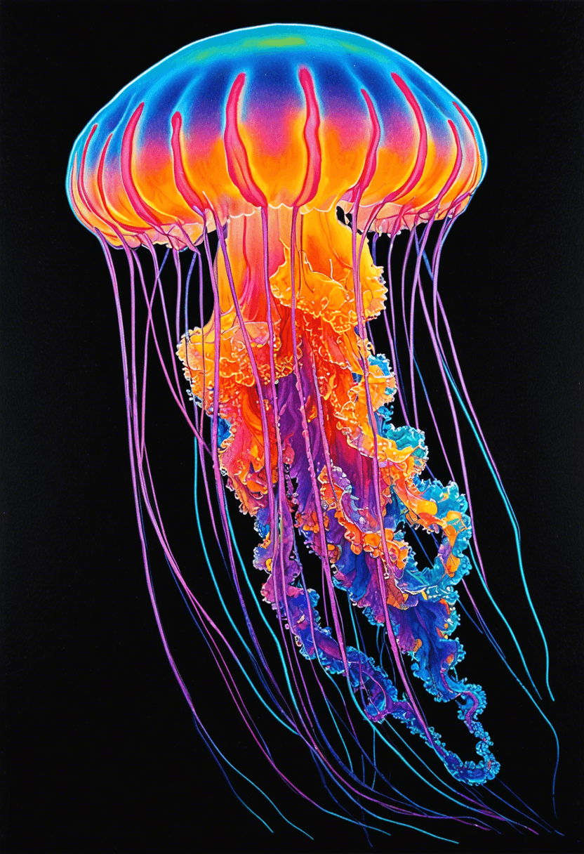 Jellyfish Cell Shading poster