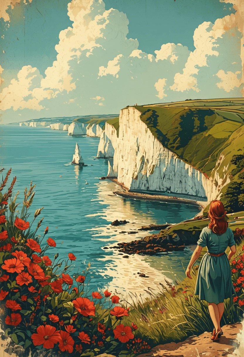 Vintage Cliffs plakat