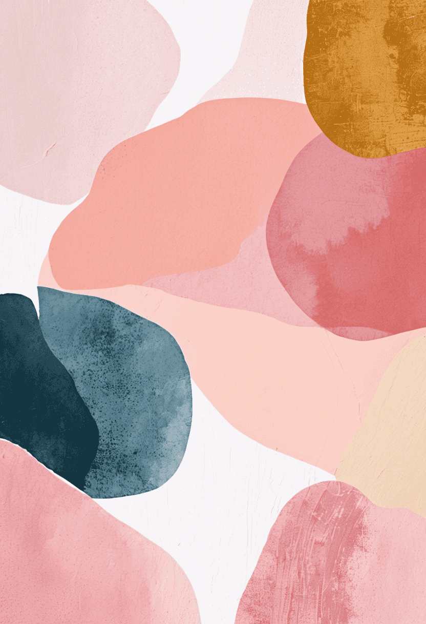 Pastel Bohemian Abstract poster