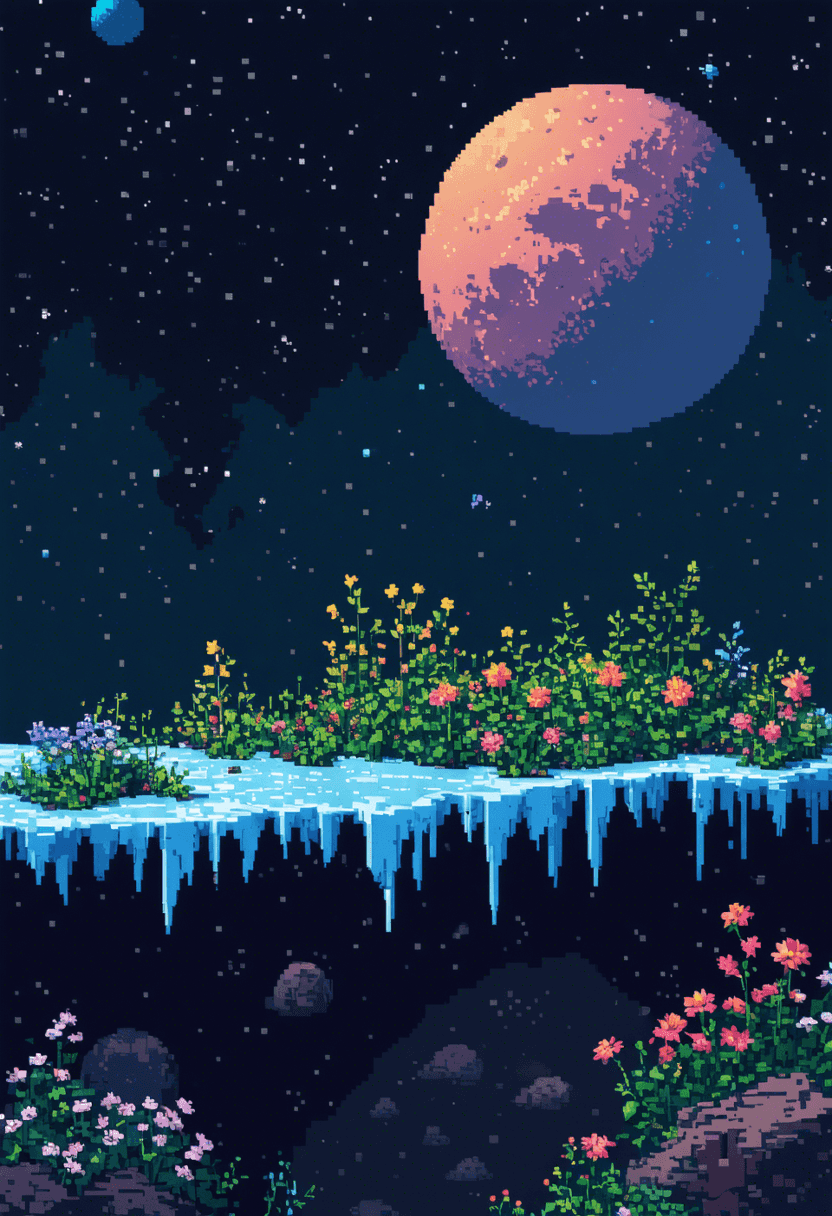 Ice Planet in Dark Space poster