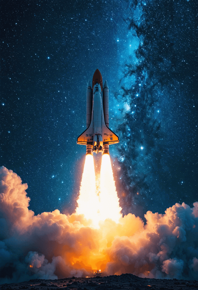 Galaxy Spaceship Launch poster