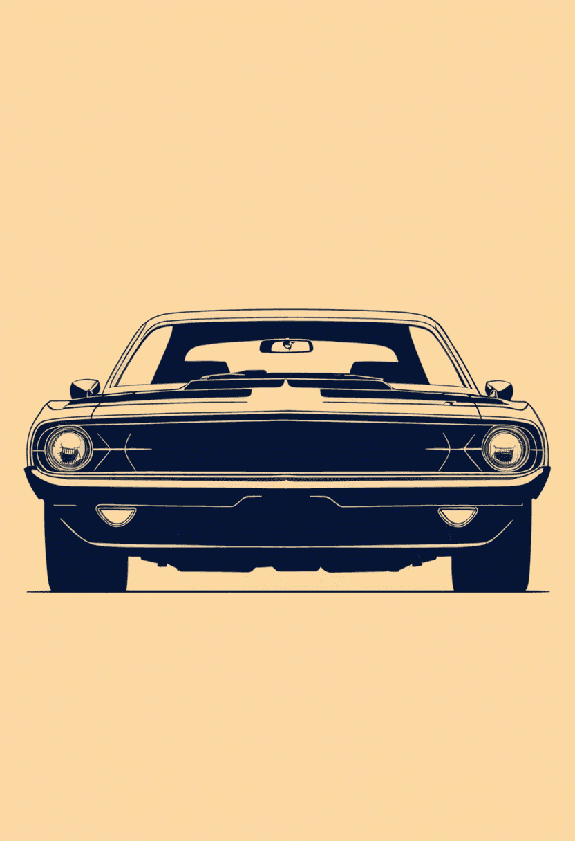 Vintage Muscle Car poster
