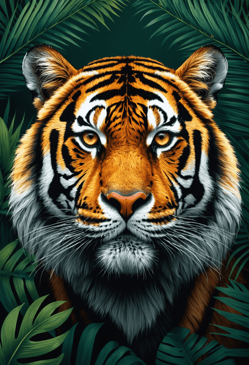 Tiger Face Close-Up poster