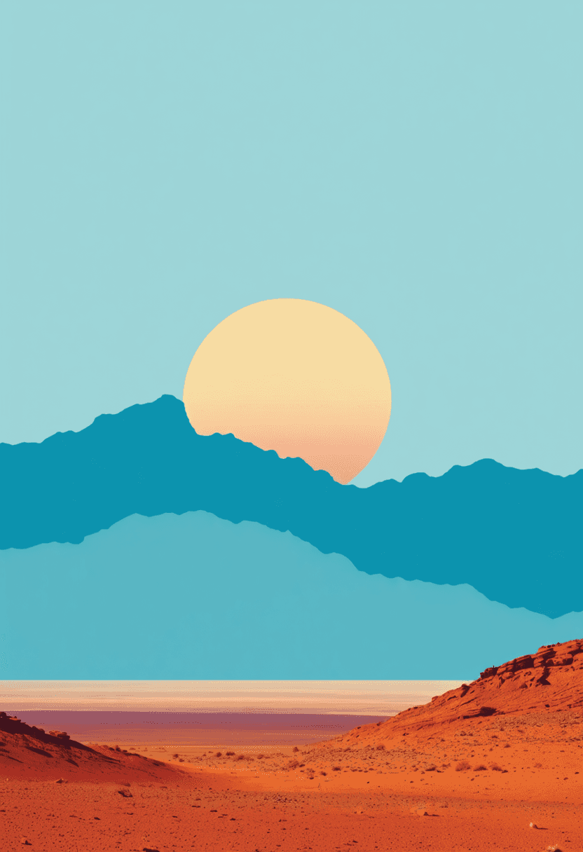 Arizona Sunrise Landscape poster