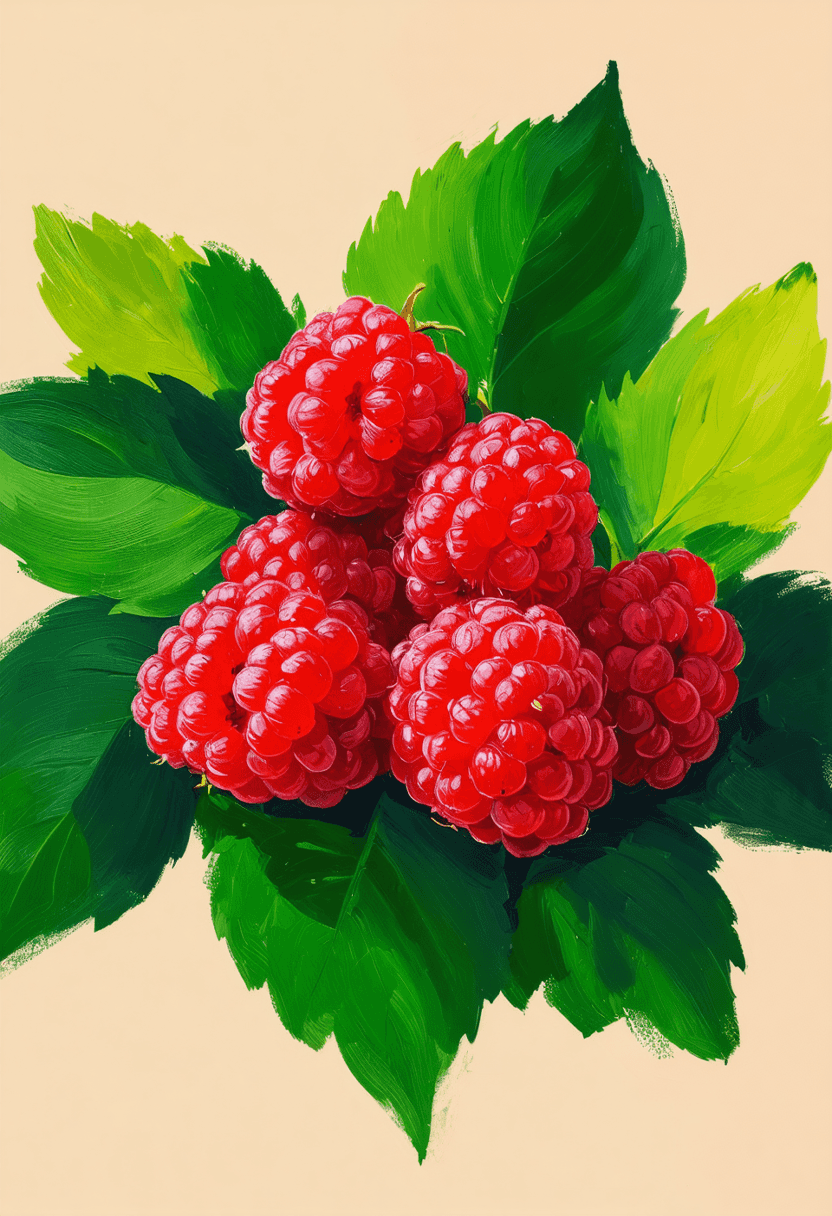 Raspberries poster
