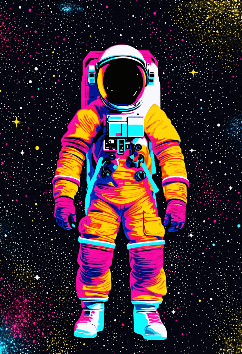 Astronaut in Absurd Space poster