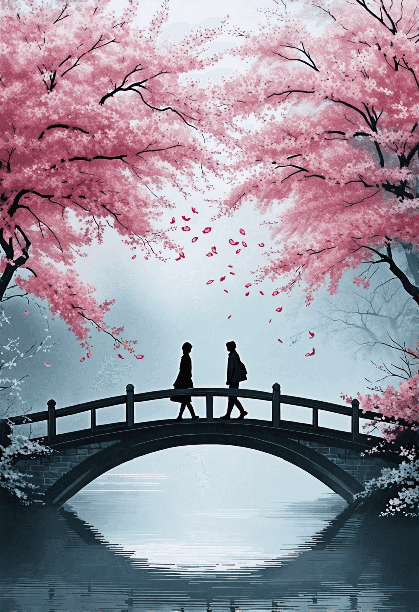 Cherry Blossom Bridge poster