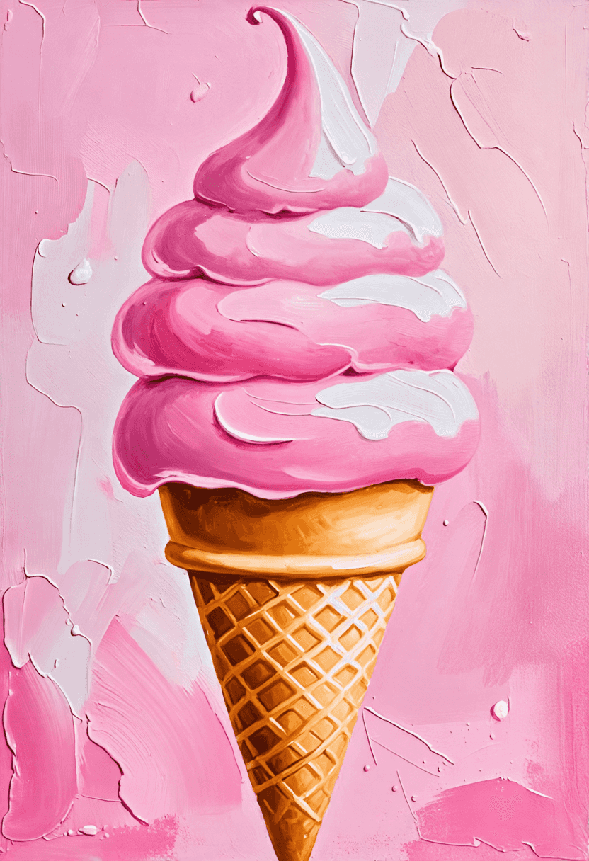 Pink Ice Cream poster