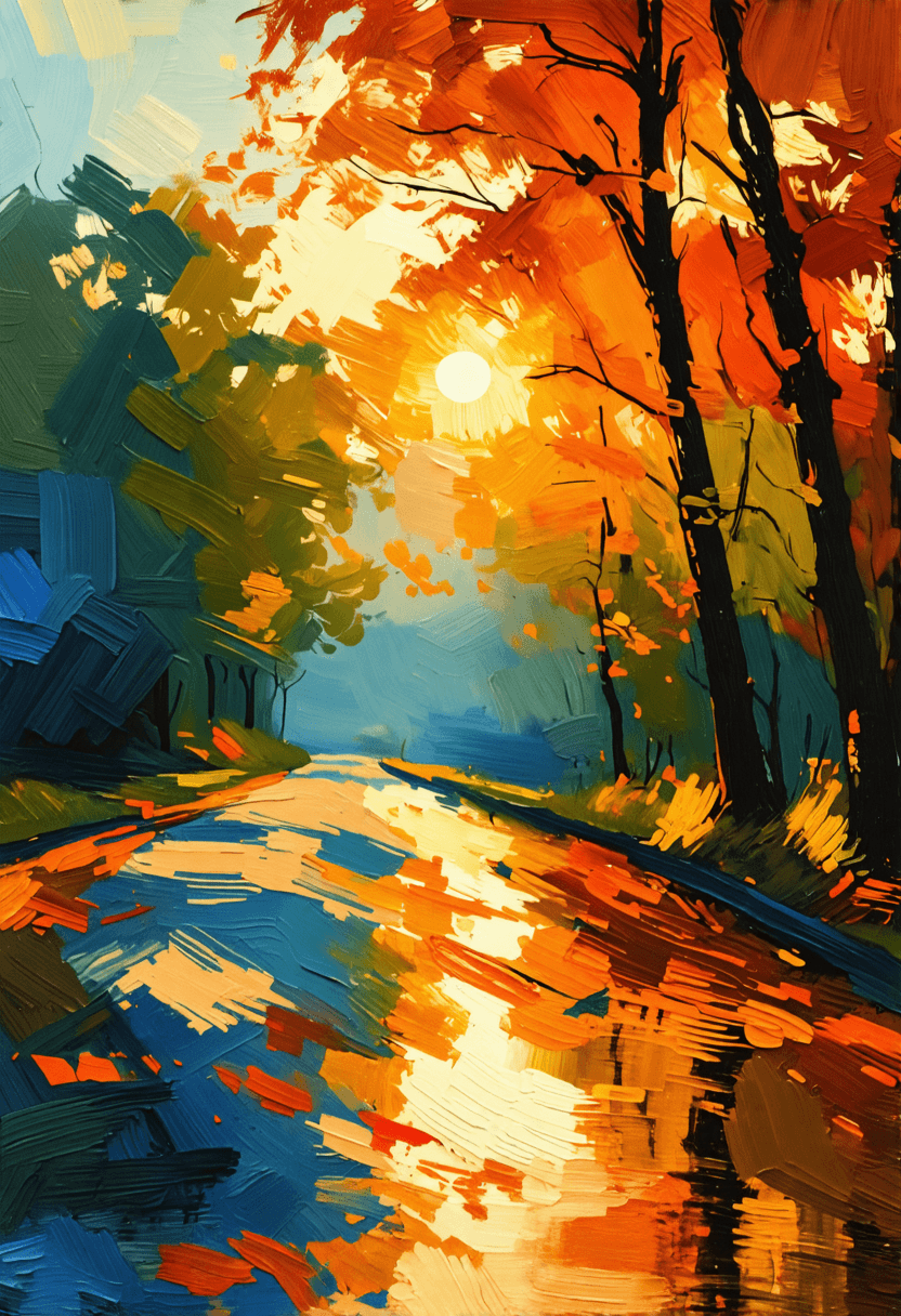 Impressionist Autumn poster