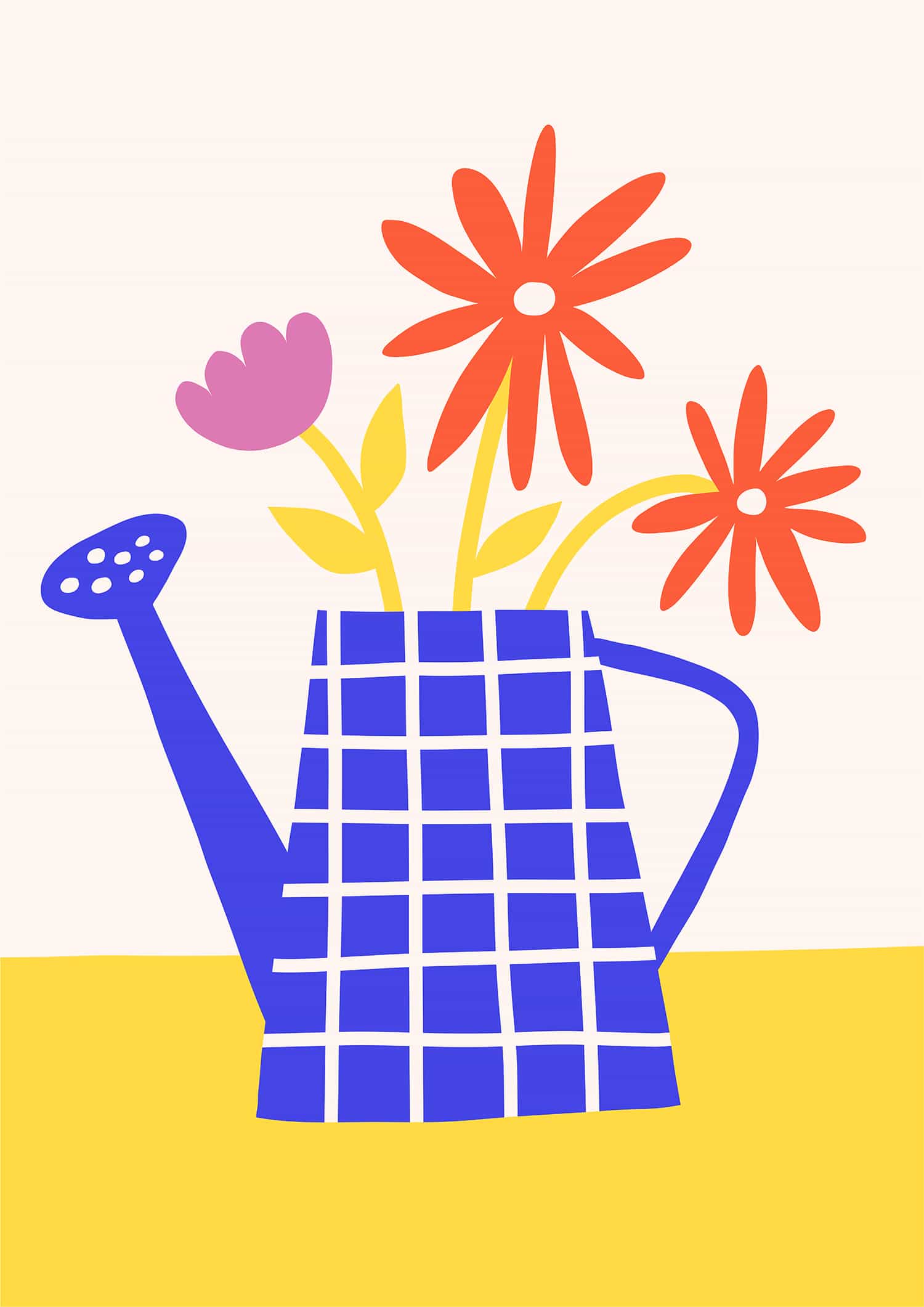 Kwiaty w wazonie nr 2 plakat