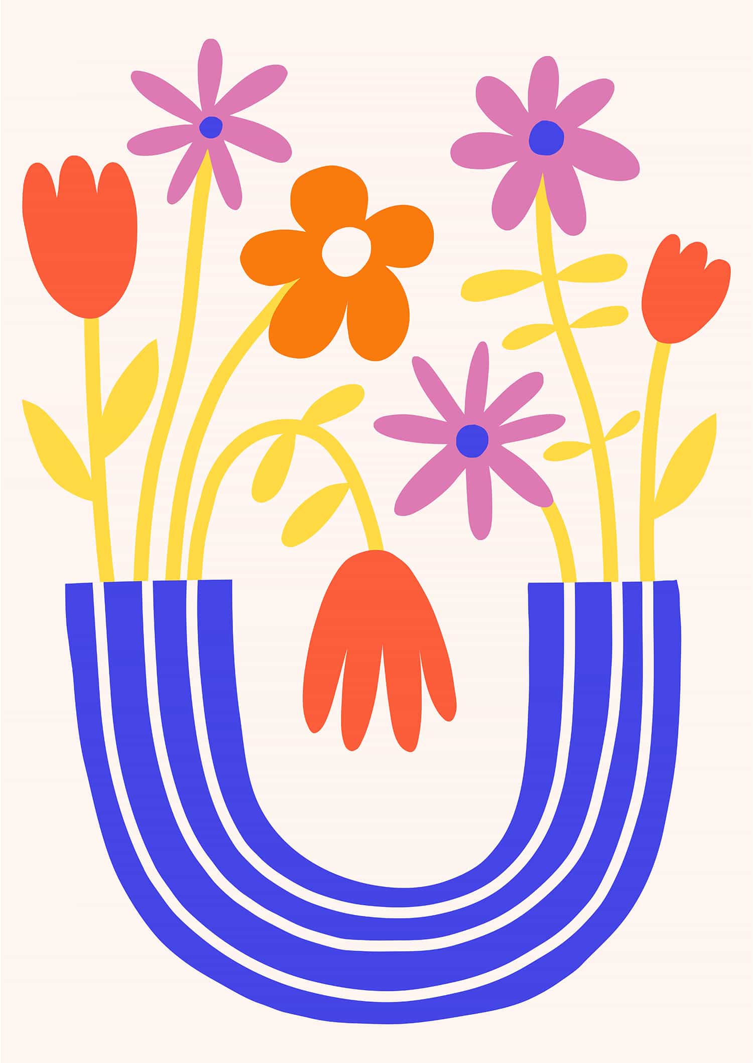 Kwiaty w wazonie nr 1 plakat