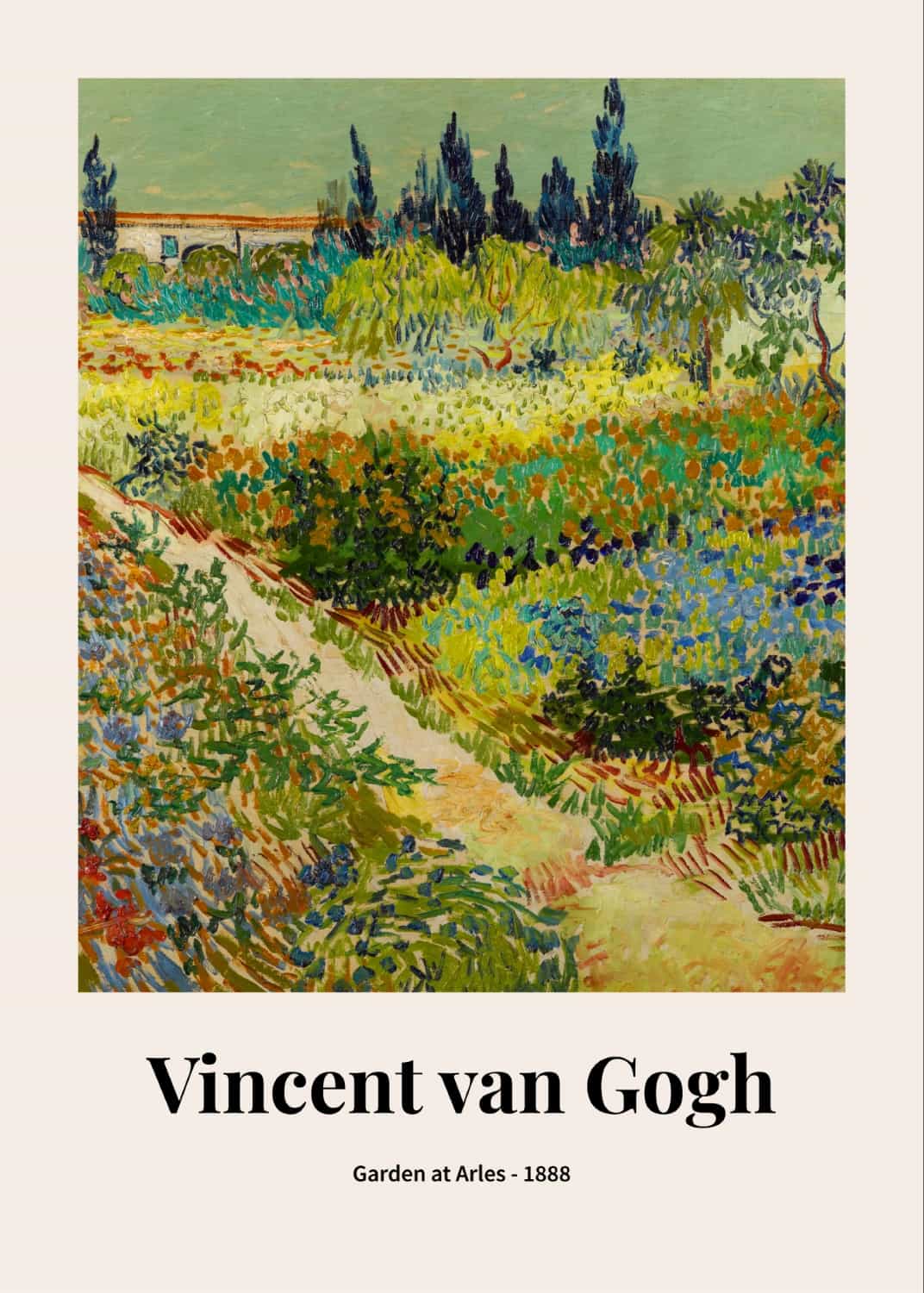 Ogród w Arles autorstwa Vincenta van Gogha plakat