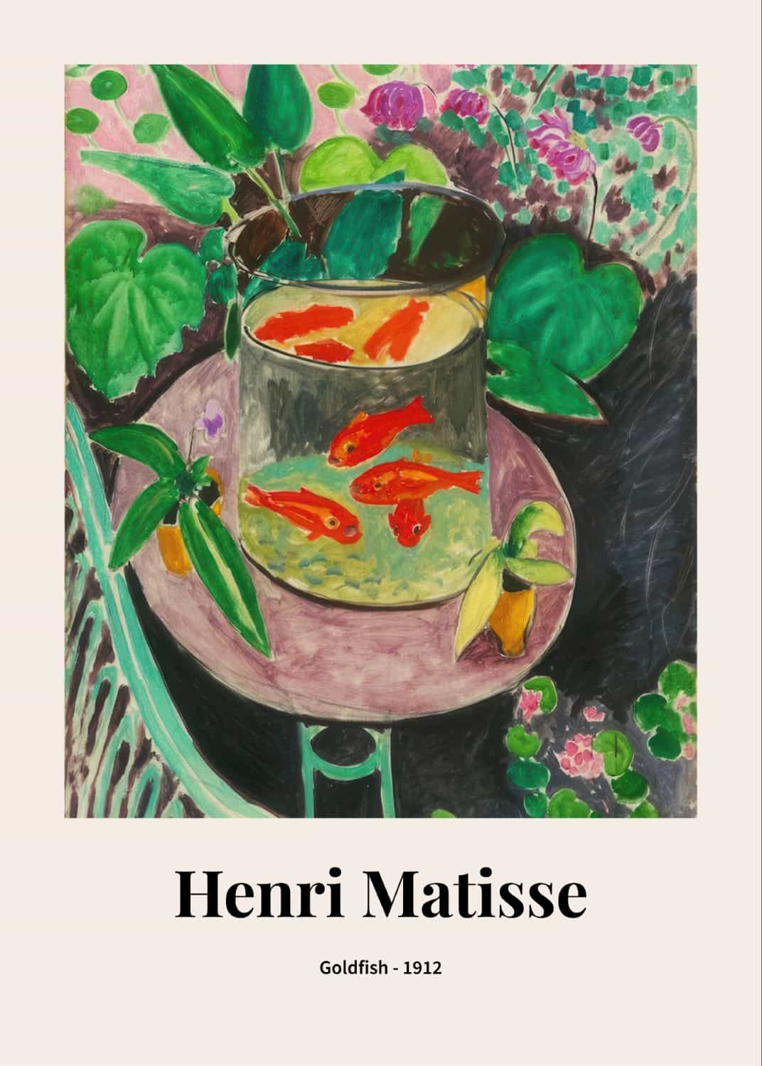Złota rybka autorstwa Henri Matisse'a plakat
