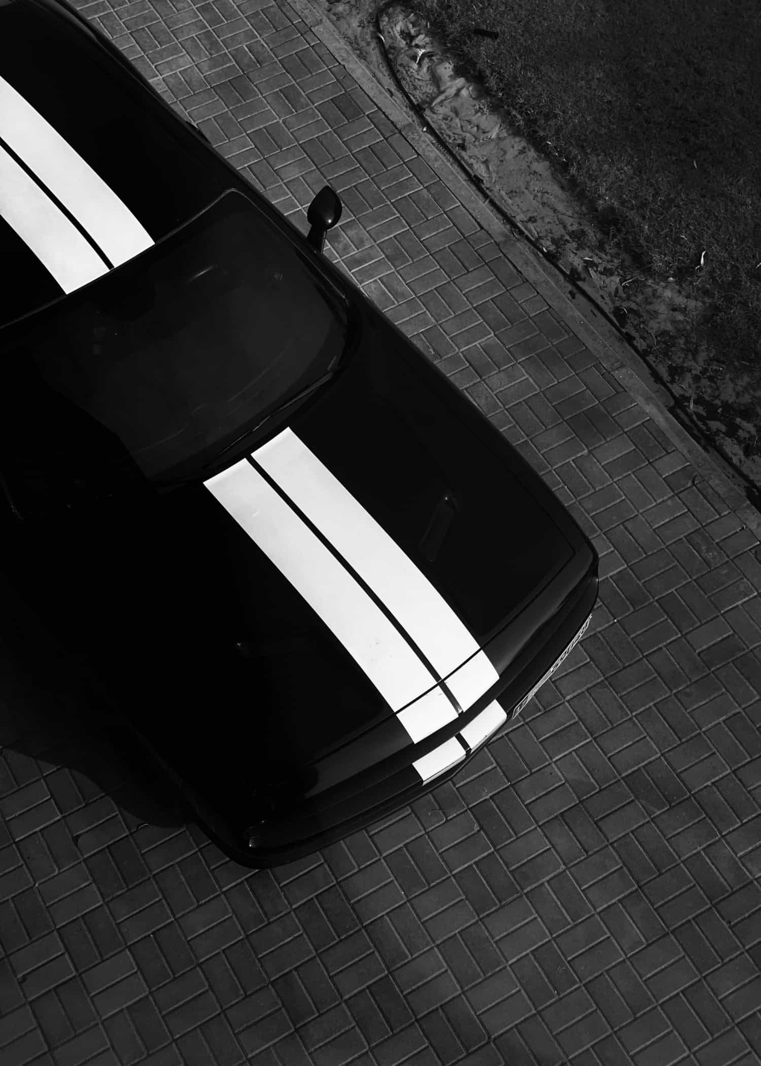 High Angle View Car poster