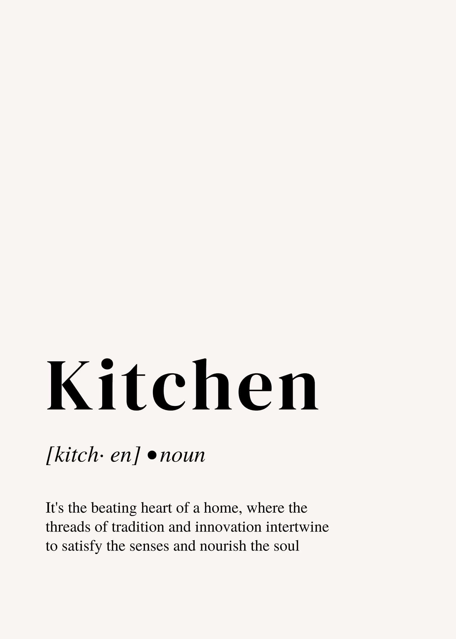 Kitchen poster