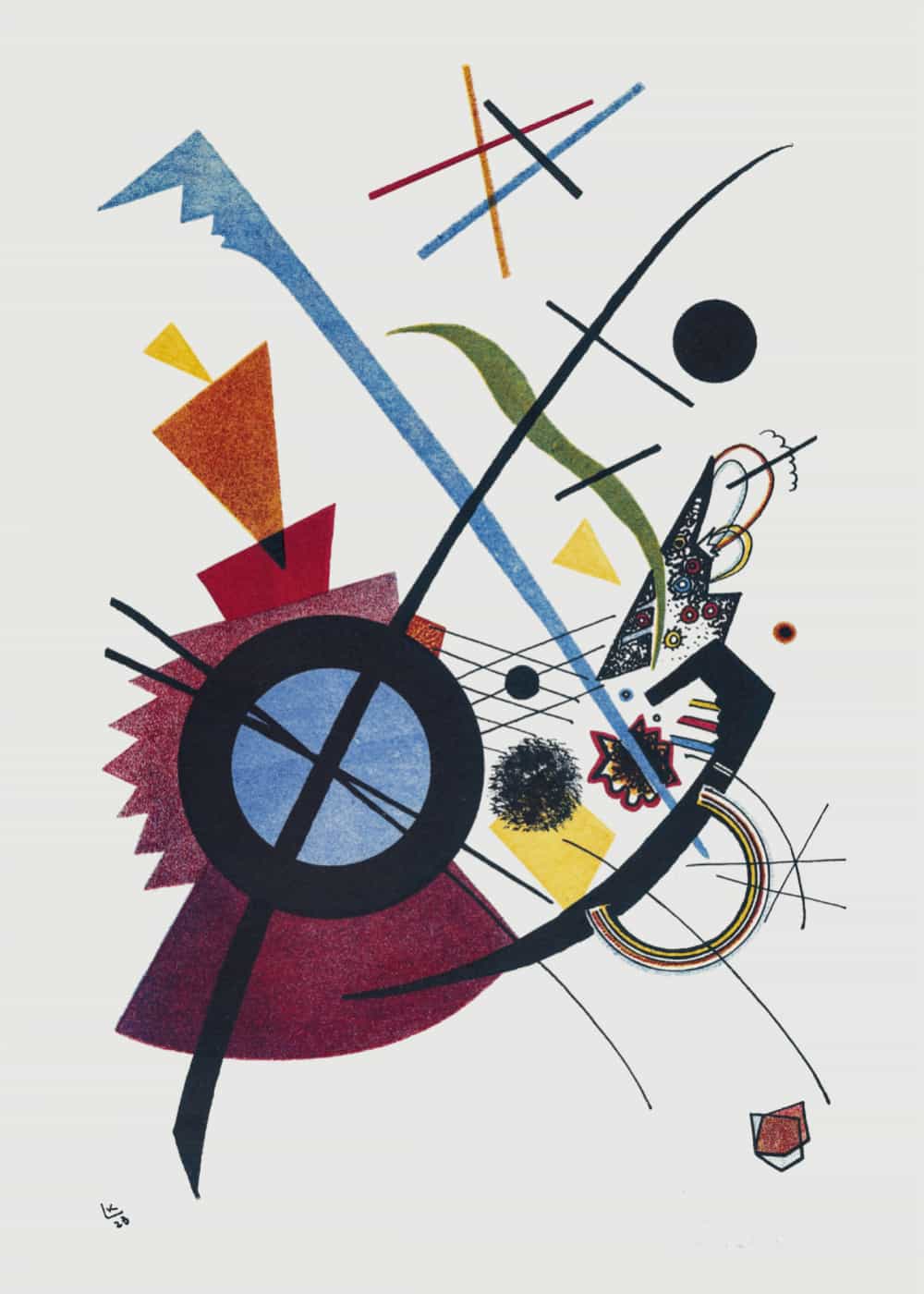 Fiolet autorstwa Wassily'ego Kandinsky'ego plakat