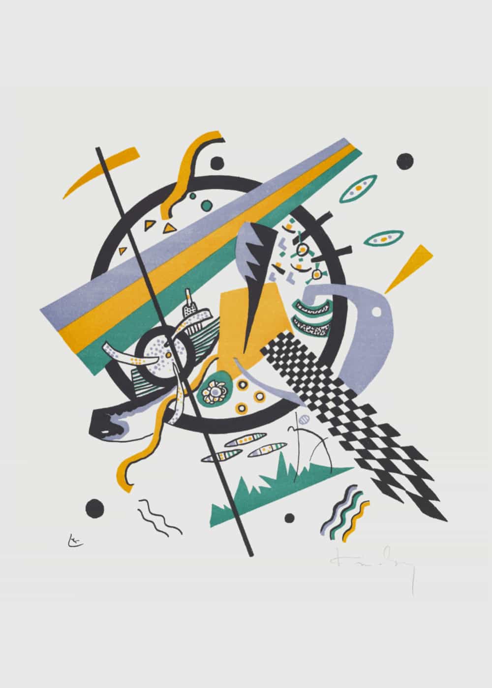 Small Worlds IV autorstwa Wassily'ego Kandinsky'ego plakat