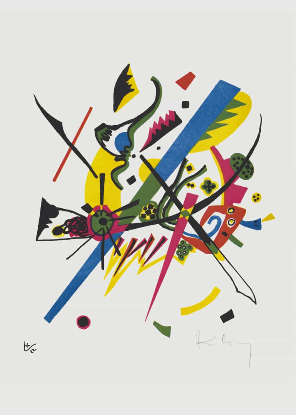 Małe światy I autorstwa Wassily'ego Kandinsky'ego plakat