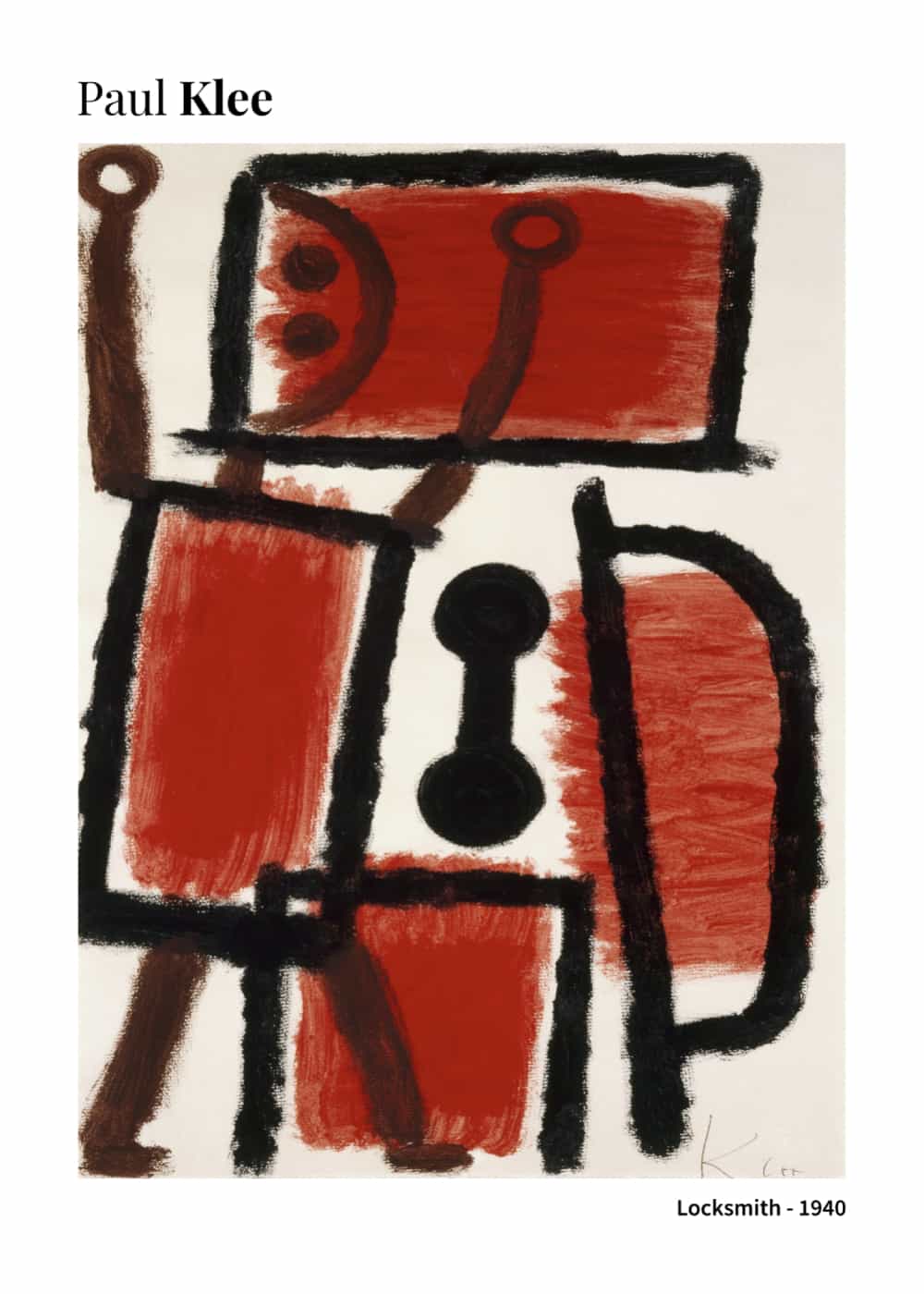 Ślusarz autorstwa Paula Klee plakat