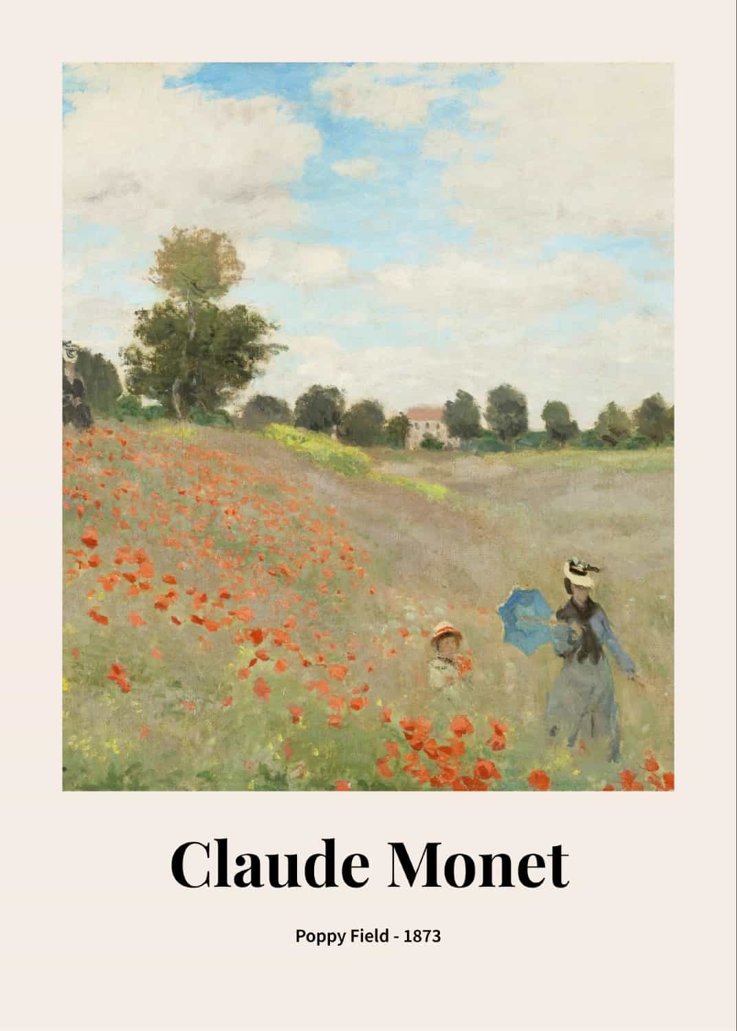 Makowe pole Claude'a Moneta plakat