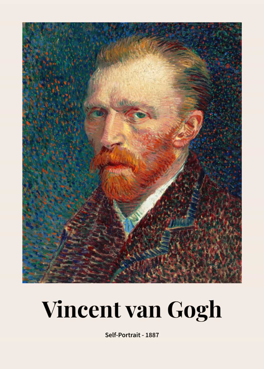 Autoportret Vincenta van Gogha plakat