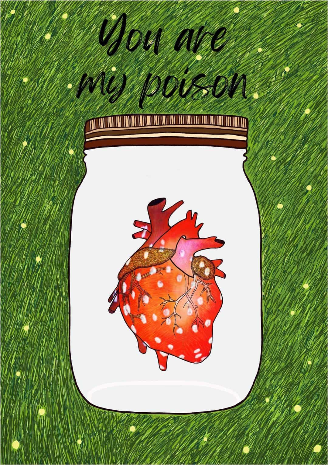 Heart in a jar poster