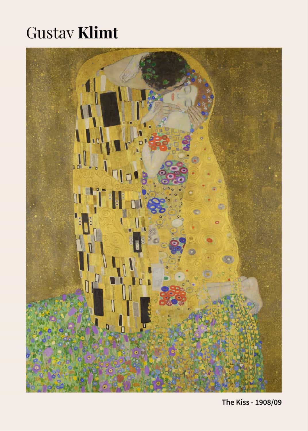 Pocałunek Gustava Klimta plakat