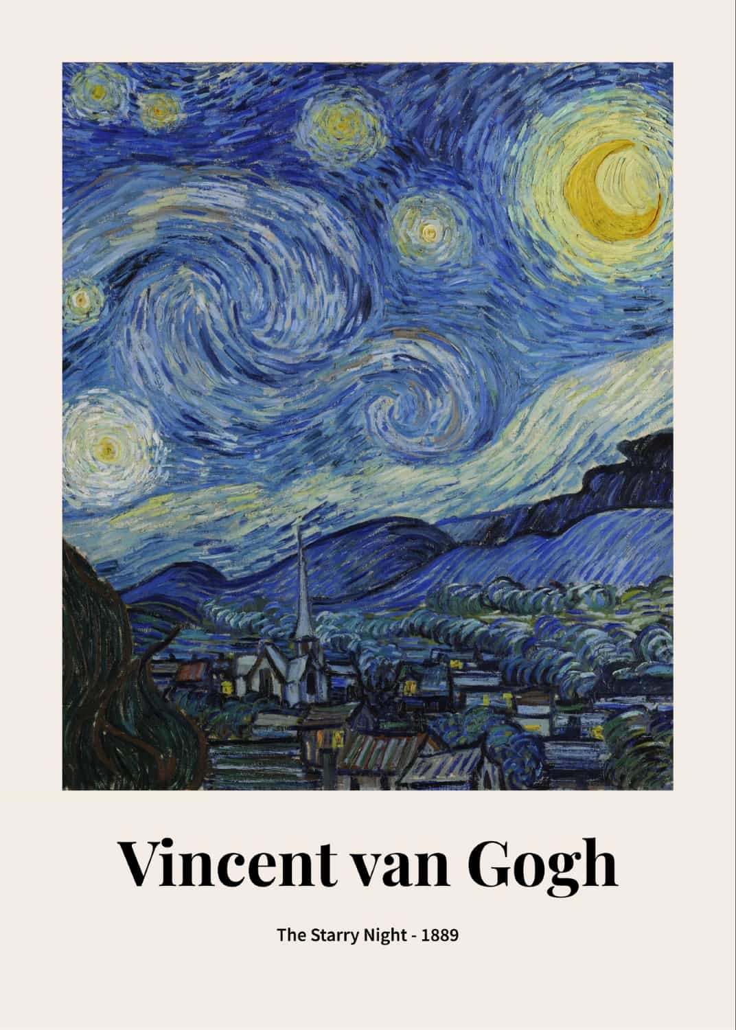 Gwiaździsta noc Vincenta van Gogha plakat