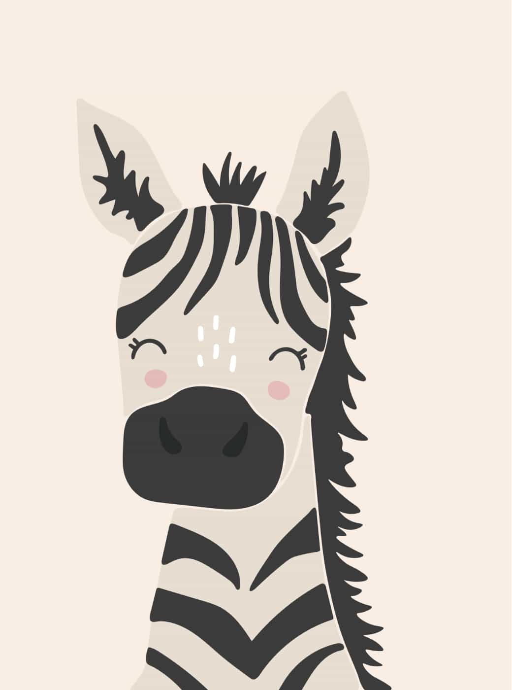 Cute Zebra poster