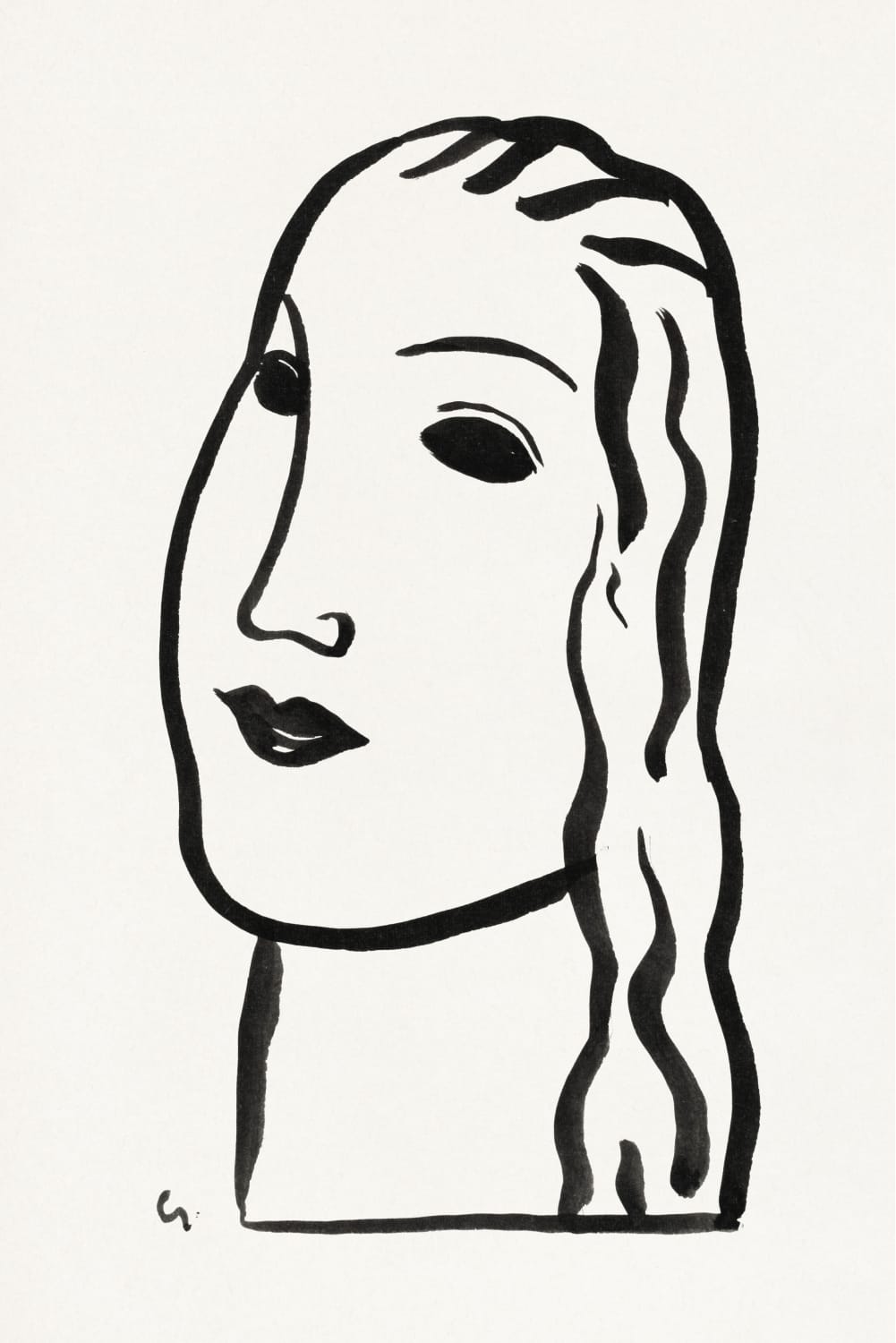 Woman's head by Leo Gestel, Product image 1