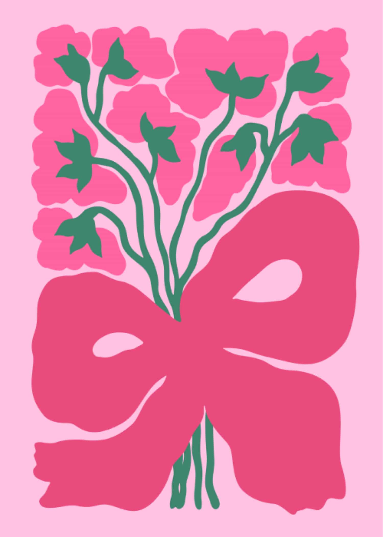 Bouquet of Pink Flowers poster